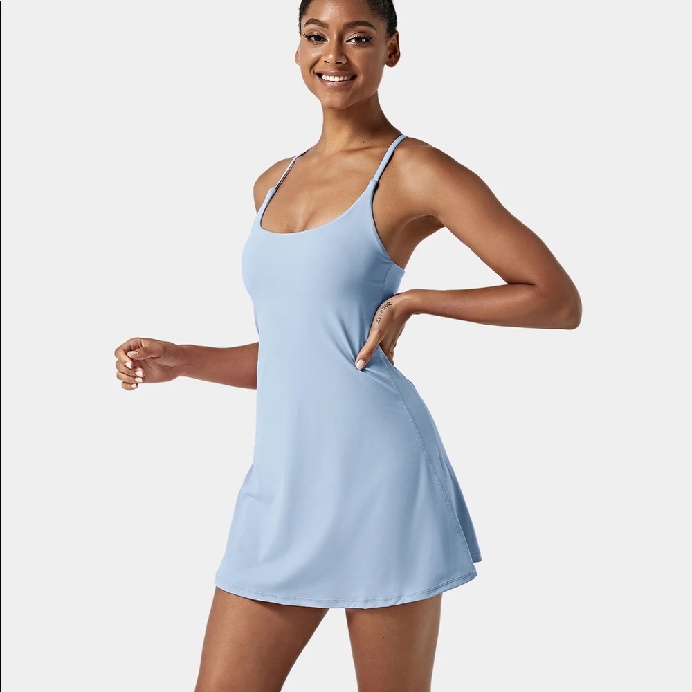 NWOT Halara light blue Exercise Dress